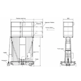 Double Mast Aerial Work Platforms (AWP) 14 MTR