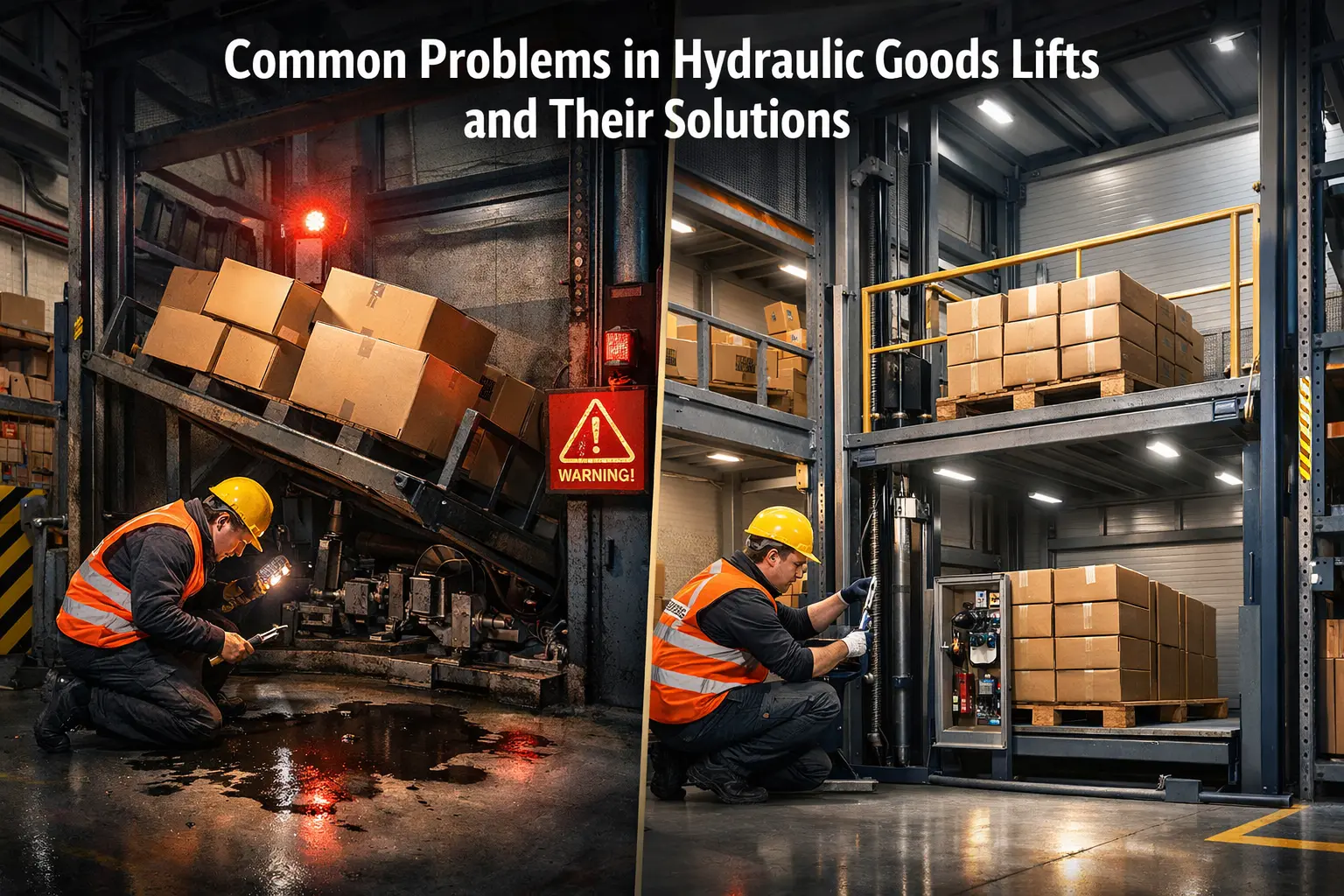 Common Problems in Hydraulic Goods Lifts and Their Solutions